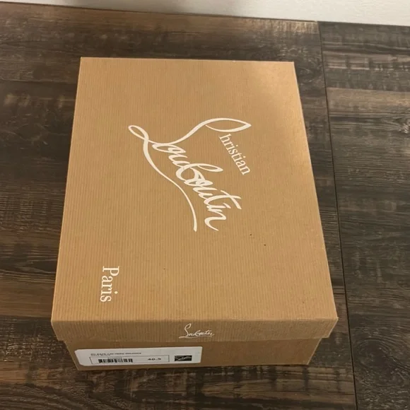 Christian Louboutin Brown Box with White Logo Christian Louboutin Empty Shoe Box | Mercari main image 2